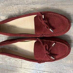 Michael Kors Women's Burgundy Suede Loafers